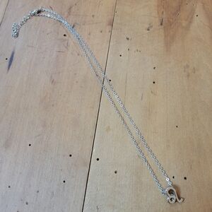 Silver Tone Leo Charm Necklace